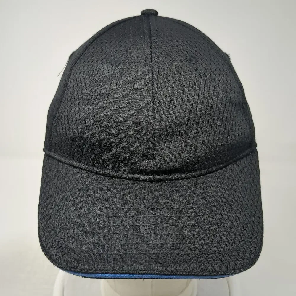 Chef Works Baseball Cap Black One Size Mesh Side Buttons for Face Mask Strapback